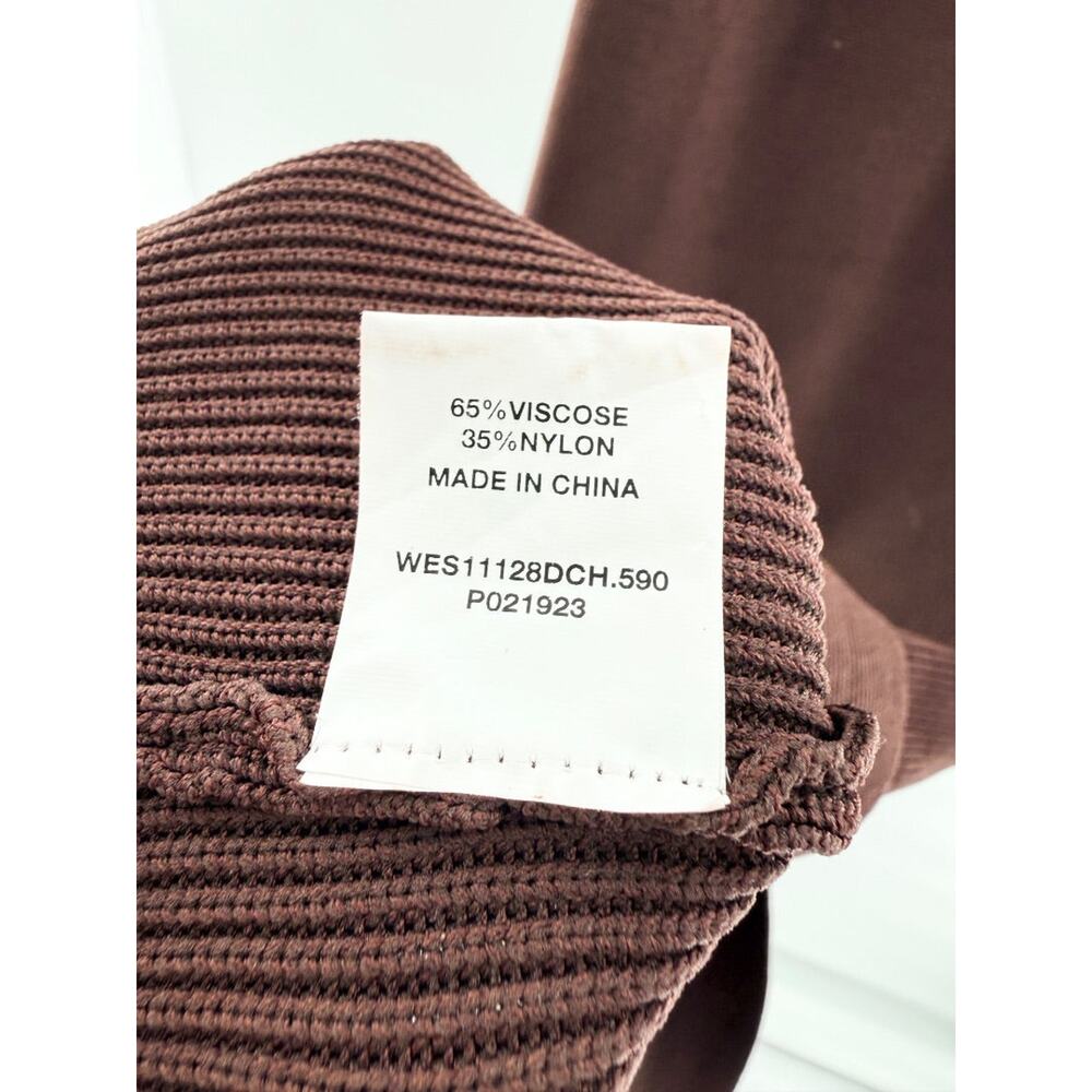 Dissh Kara Strapless Bandeau Knit Maxi Dress Chocolate Brown Women's Size XS - Picture 5 of 5